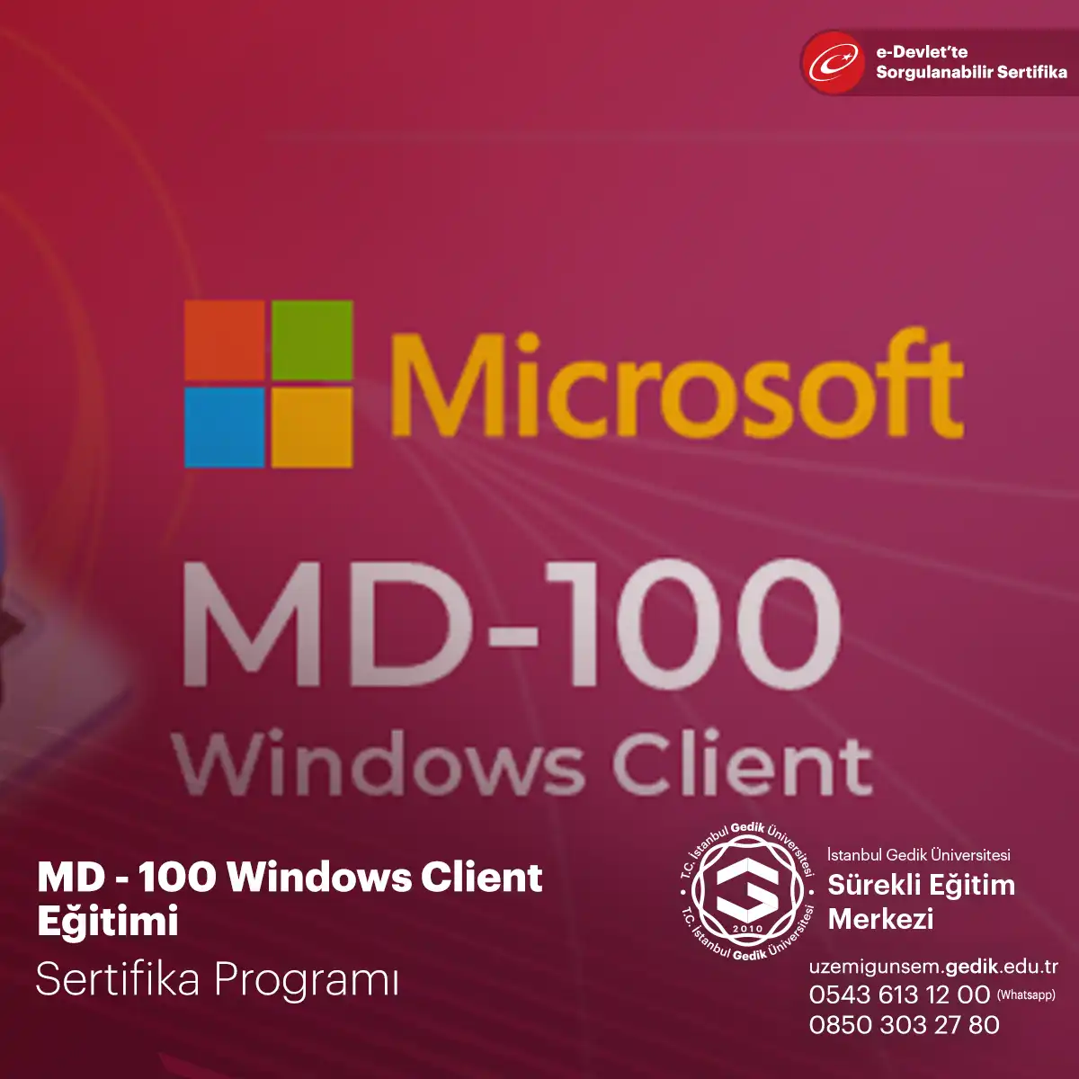 MD - 100 Windows Client Eğitimi 
